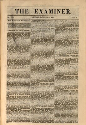 Examiner Sonntag 11. Oktober 1840