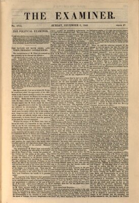 Examiner Sonntag 6. Dezember 1840