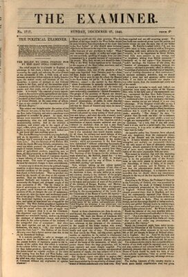 Examiner Sonntag 27. Dezember 1840