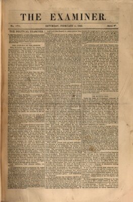 Examiner Samstag 5. Februar 1842