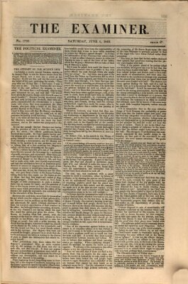Examiner Samstag 4. Juni 1842