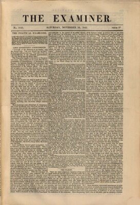 Examiner Samstag 19. November 1842