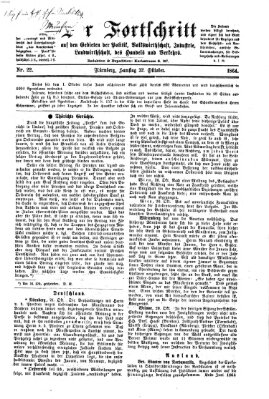 Der Fortschritt auf allen Gebieten des öffentlichen Lebens Samstag 22. Oktober 1864