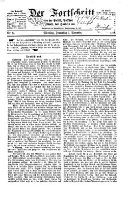 Der Fortschritt auf allen Gebieten des öffentlichen Lebens Donnerstag 3. November 1864