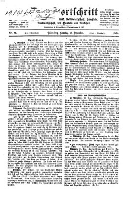 Der Fortschritt auf allen Gebieten des öffentlichen Lebens Sonntag 18. Dezember 1864