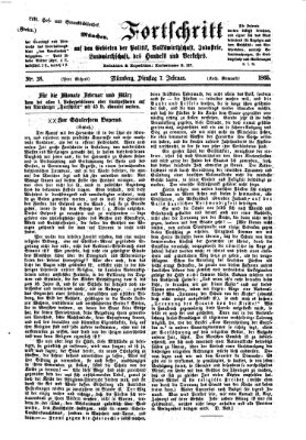 Der Fortschritt auf allen Gebieten des öffentlichen Lebens Dienstag 7. Februar 1865