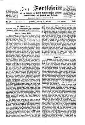 Der Fortschritt auf allen Gebieten des öffentlichen Lebens Dienstag 28. Februar 1865