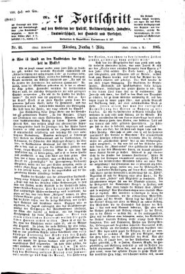 Der Fortschritt auf allen Gebieten des öffentlichen Lebens Dienstag 7. März 1865