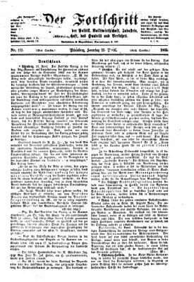 Der Fortschritt auf allen Gebieten des öffentlichen Lebens Sonntag 23. April 1865