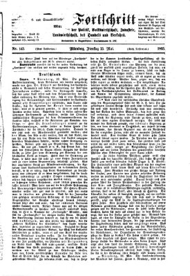 Der Fortschritt auf allen Gebieten des öffentlichen Lebens Dienstag 23. Mai 1865