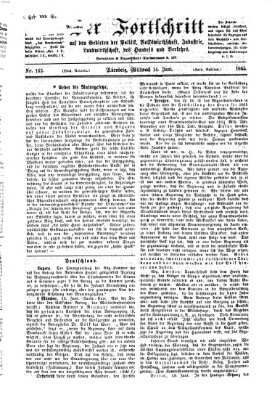 Der Fortschritt auf allen Gebieten des öffentlichen Lebens Mittwoch 14. Juni 1865