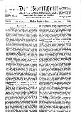 Der Fortschritt auf allen Gebieten des öffentlichen Lebens Samstag 24. Juni 1865