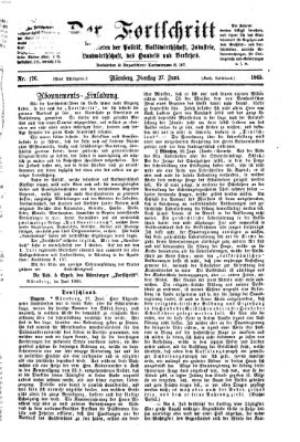 Der Fortschritt auf allen Gebieten des öffentlichen Lebens Dienstag 27. Juni 1865