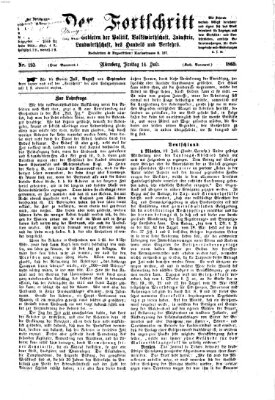 Der Fortschritt auf allen Gebieten des öffentlichen Lebens Freitag 14. Juli 1865