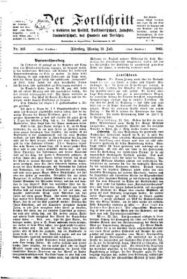 Der Fortschritt auf allen Gebieten des öffentlichen Lebens Montag 24. Juli 1865