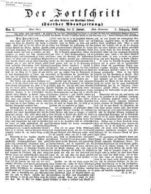 Der Fortschritt auf allen Gebieten des öffentlichen Lebens Dienstag 2. Januar 1866