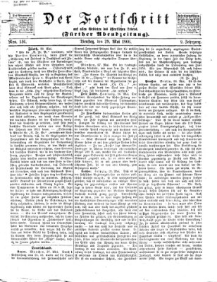 Der Fortschritt auf allen Gebieten des öffentlichen Lebens Dienstag 29. Mai 1866