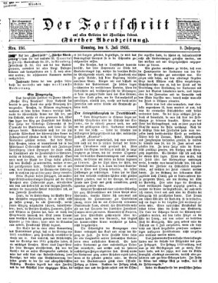 Der Fortschritt auf allen Gebieten des öffentlichen Lebens Sonntag 8. Juli 1866