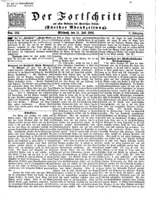 Der Fortschritt auf allen Gebieten des öffentlichen Lebens Mittwoch 11. Juli 1866