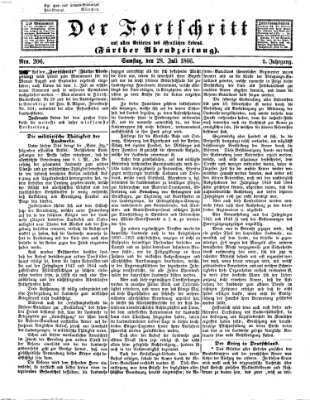 Der Fortschritt auf allen Gebieten des öffentlichen Lebens Samstag 28. Juli 1866