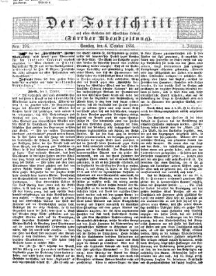 Der Fortschritt auf allen Gebieten des öffentlichen Lebens Samstag 6. Oktober 1866