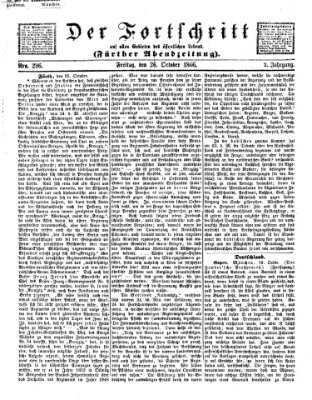 Der Fortschritt auf allen Gebieten des öffentlichen Lebens Freitag 26. Oktober 1866