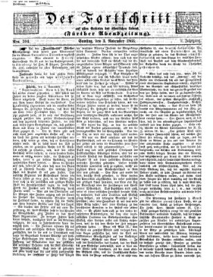 Der Fortschritt auf allen Gebieten des öffentlichen Lebens Samstag 3. November 1866