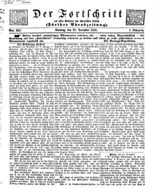 Der Fortschritt auf allen Gebieten des öffentlichen Lebens Sonntag 30. Dezember 1866