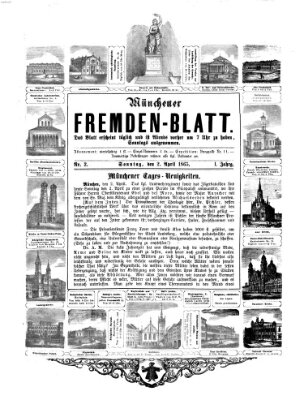 Münchener Fremdenblatt Sonntag 2. April 1865