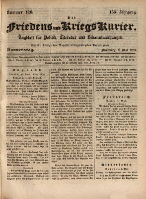 Der Friedens- u. Kriegs-Kurier (Nürnberger Friedens- und Kriegs-Kurier) Donnerstag 6. Mai 1830