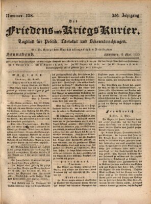 Der Friedens- u. Kriegs-Kurier (Nürnberger Friedens- und Kriegs-Kurier) Samstag 8. Mai 1830