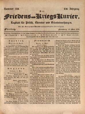 Der Friedens- u. Kriegs-Kurier (Nürnberger Friedens- und Kriegs-Kurier) Freitag 14. Mai 1830