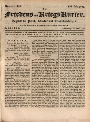 Der Friedens- u. Kriegs-Kurier (Nürnberger Friedens- und Kriegs-Kurier) Sonntag 23. Mai 1830