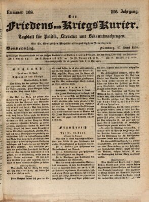 Der Friedens- u. Kriegs-Kurier (Nürnberger Friedens- und Kriegs-Kurier) Donnerstag 17. Juni 1830