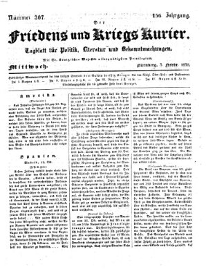 Der Friedens- u. Kriegs-Kurier (Nürnberger Friedens- und Kriegs-Kurier) Mittwoch 3. November 1830