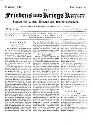 Der Friedens- u. Kriegs-Kurier (Nürnberger Friedens- und Kriegs-Kurier) Freitag 5. November 1830