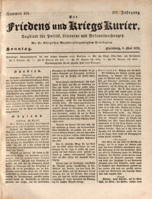 Der Friedens- u. Kriegs-Kurier (Nürnberger Friedens- und Kriegs-Kurier) Sonntag 1. Mai 1831