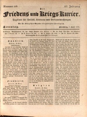 Der Friedens- u. Kriegs-Kurier (Nürnberger Friedens- und Kriegs-Kurier) Sonntag 5. Juni 1831