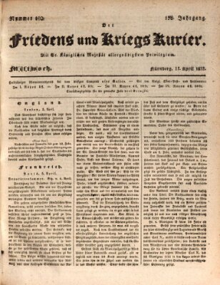 Der Friedens- u. Kriegs-Kurier (Nürnberger Friedens- und Kriegs-Kurier) Mittwoch 11. April 1832