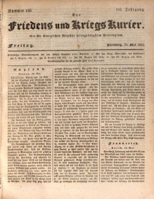 Der Friedens- u. Kriegs-Kurier (Nürnberger Friedens- und Kriegs-Kurier) Freitag 25. Mai 1832