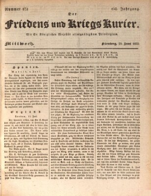 Der Friedens- u. Kriegs-Kurier (Nürnberger Friedens- und Kriegs-Kurier) Mittwoch 20. Juni 1832