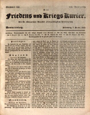 Der Friedens- u. Kriegs-Kurier (Nürnberger Friedens- und Kriegs-Kurier) Donnerstag 6. Dezember 1832