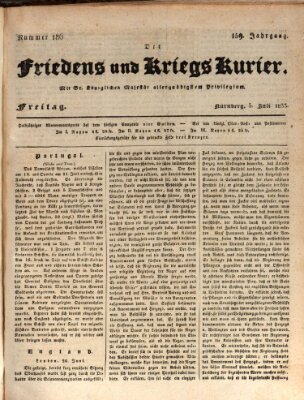 Der Friedens- u. Kriegs-Kurier (Nürnberger Friedens- und Kriegs-Kurier) Freitag 5. Juli 1833