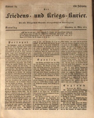 Der Friedens- u. Kriegs-Kurier (Nürnberger Friedens- und Kriegs-Kurier) Sonntag 30. März 1834