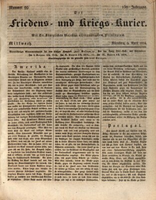 Der Friedens- u. Kriegs-Kurier (Nürnberger Friedens- und Kriegs-Kurier) Mittwoch 9. April 1834