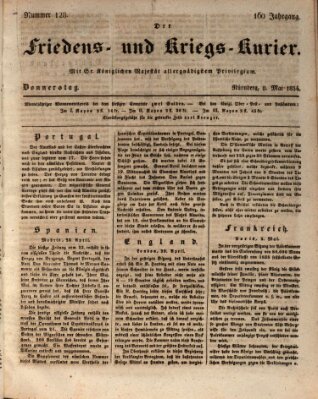 Der Friedens- u. Kriegs-Kurier (Nürnberger Friedens- und Kriegs-Kurier) Donnerstag 8. Mai 1834