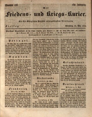 Der Friedens- u. Kriegs-Kurier (Nürnberger Friedens- und Kriegs-Kurier) Freitag 16. Mai 1834