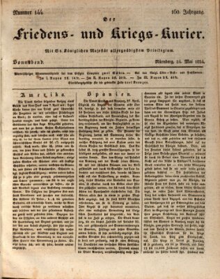 Der Friedens- u. Kriegs-Kurier (Nürnberger Friedens- und Kriegs-Kurier) Samstag 24. Mai 1834