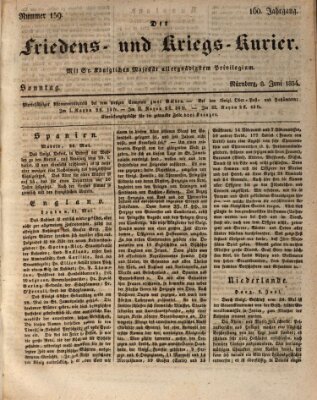 Der Friedens- u. Kriegs-Kurier (Nürnberger Friedens- und Kriegs-Kurier) Sonntag 8. Juni 1834