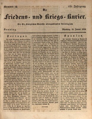 Der Friedens- u. Kriegs-Kurier (Nürnberger Friedens- und Kriegs-Kurier) Sonntag 18. Januar 1835